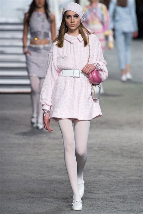 pink chanel mini dress|chanel pink outfit.